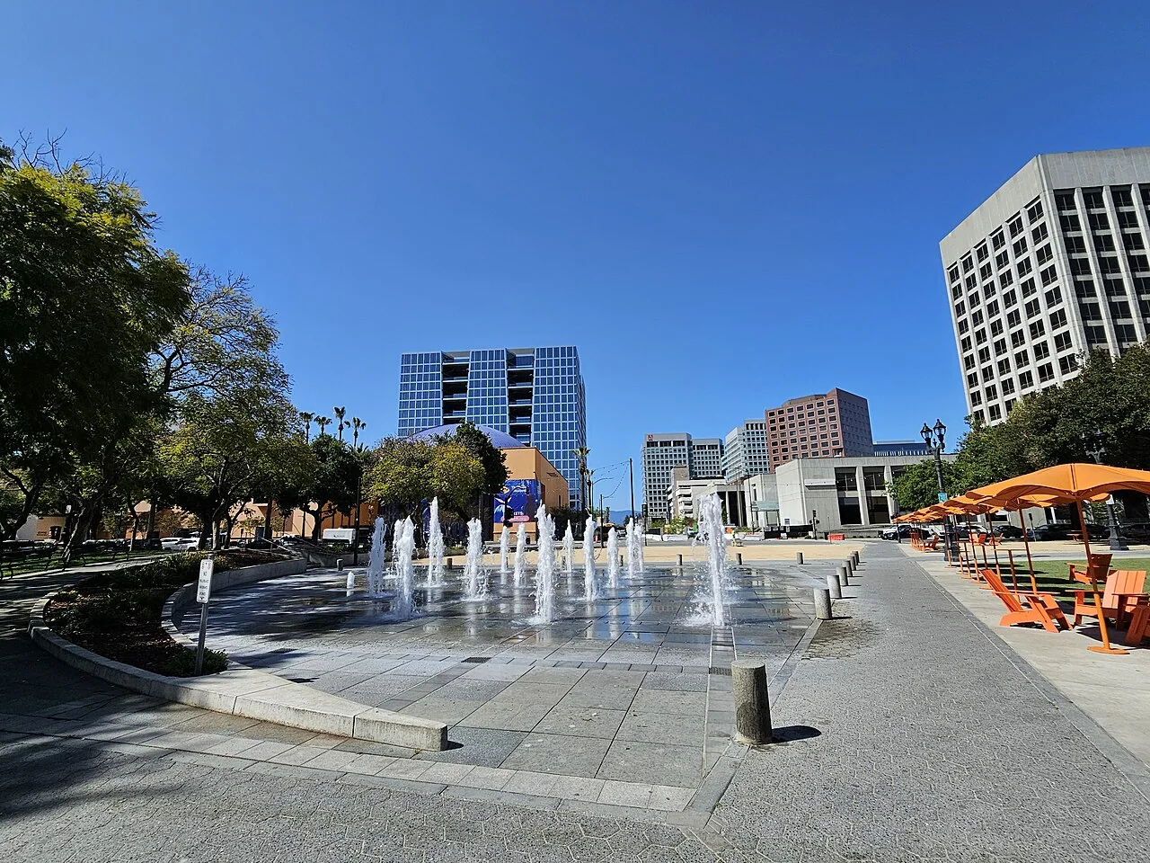 Plaza de César Chávez in downtown San Jose.