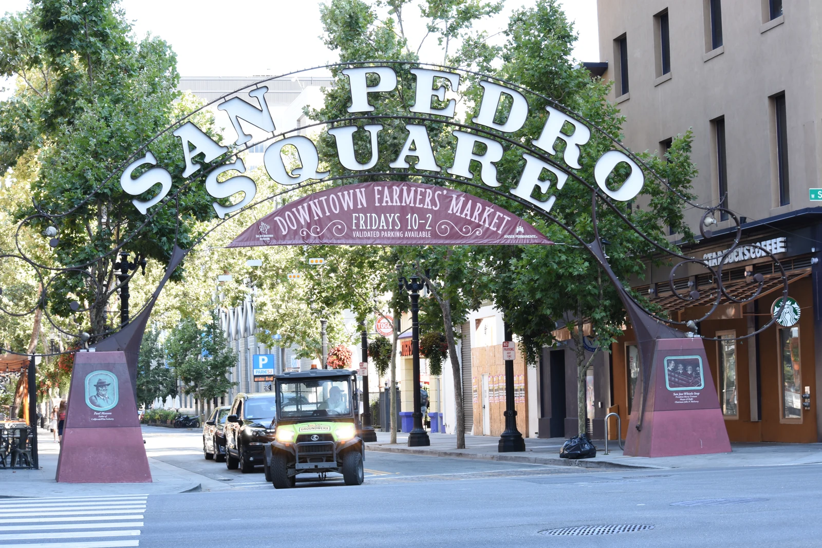 San Pedro Square entrance on North San Pedro Street in San Jose